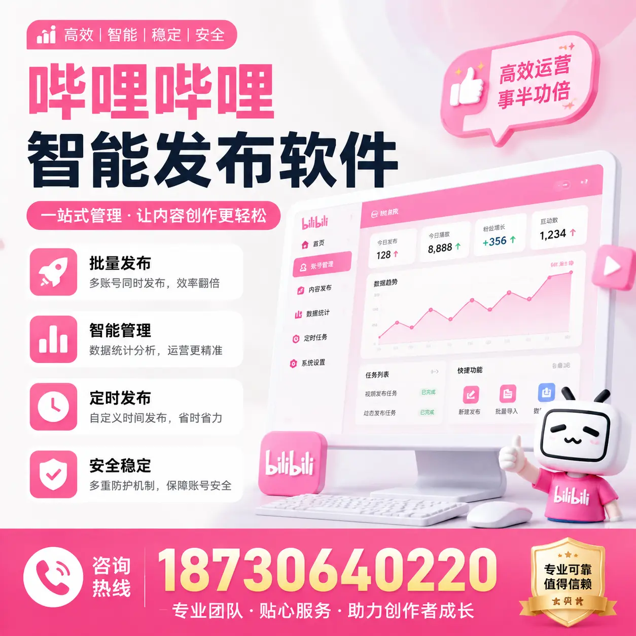 如何评估哔哩哔哩智能发布软件的ROI？呼伦贝尔 企业必读
